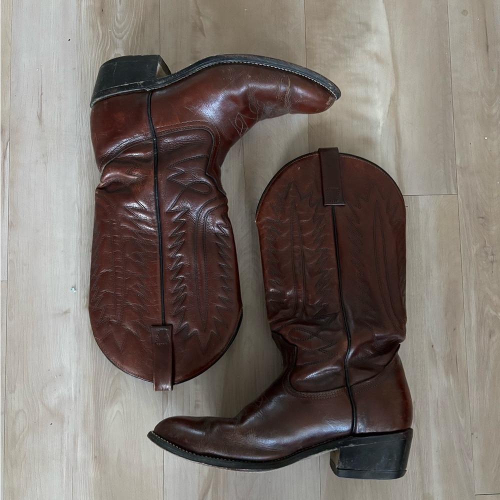 1960’s Vintage Mason Boots - Cherry Brown Leather Size mens/8 women’s/9.5